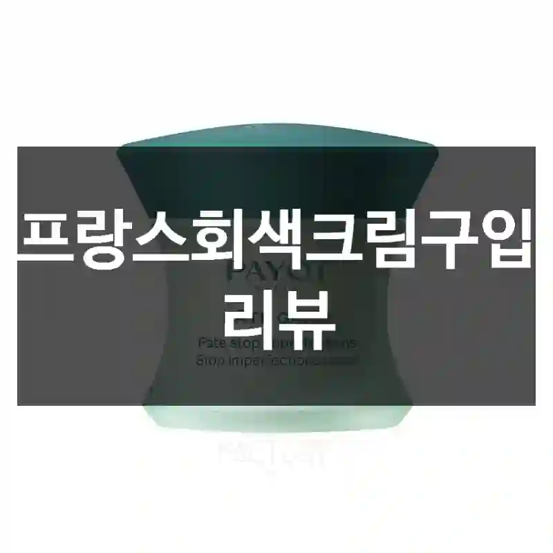 프랑스회색크림구입 리뷰