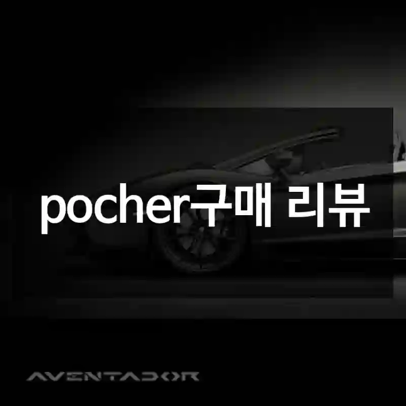 pocher구매 리뷰