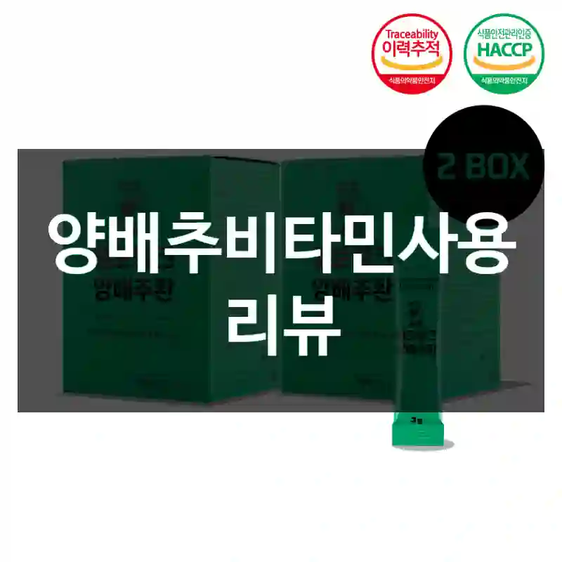 양배추비타민사용 리뷰