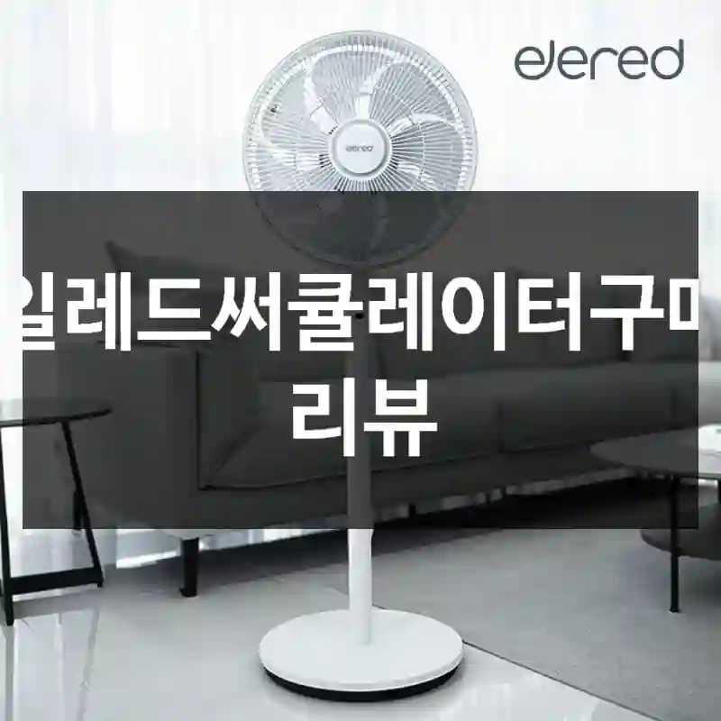 일레드써큘레이터구매 리뷰