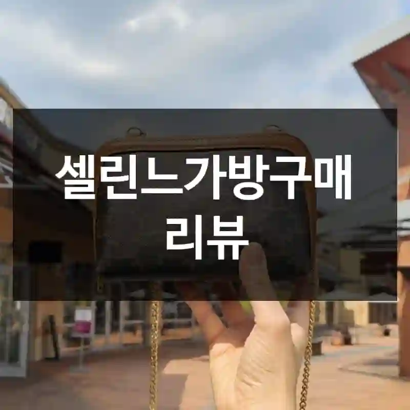 셀린느가방구매 리뷰