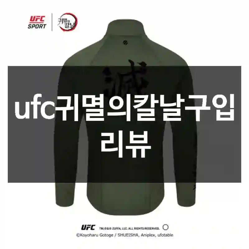 ufc귀멸의칼날구입 리뷰