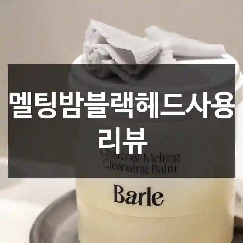 멜팅밤블랙헤드사용 리뷰