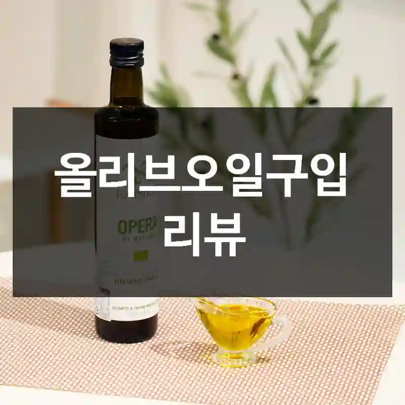 올리브오일구입 리뷰