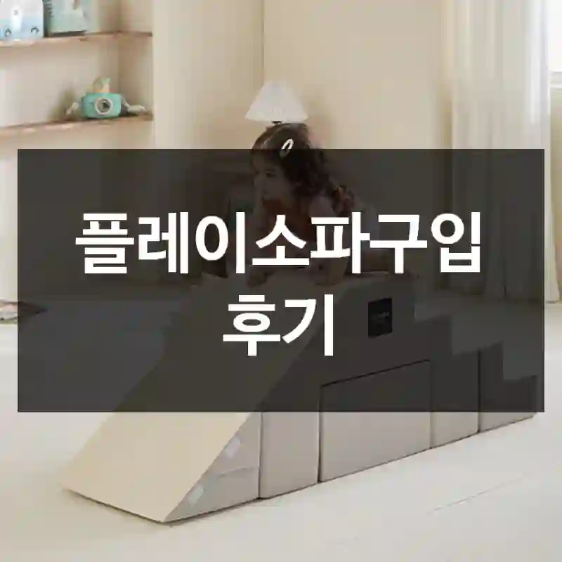 플레이소파구입 후기