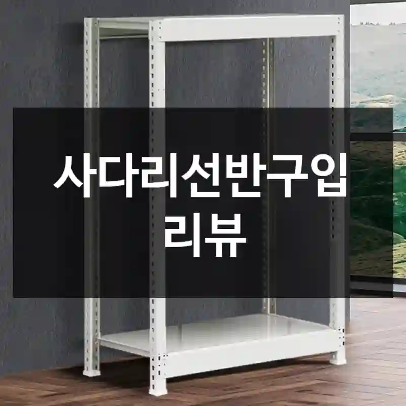 사다리선반구입 리뷰