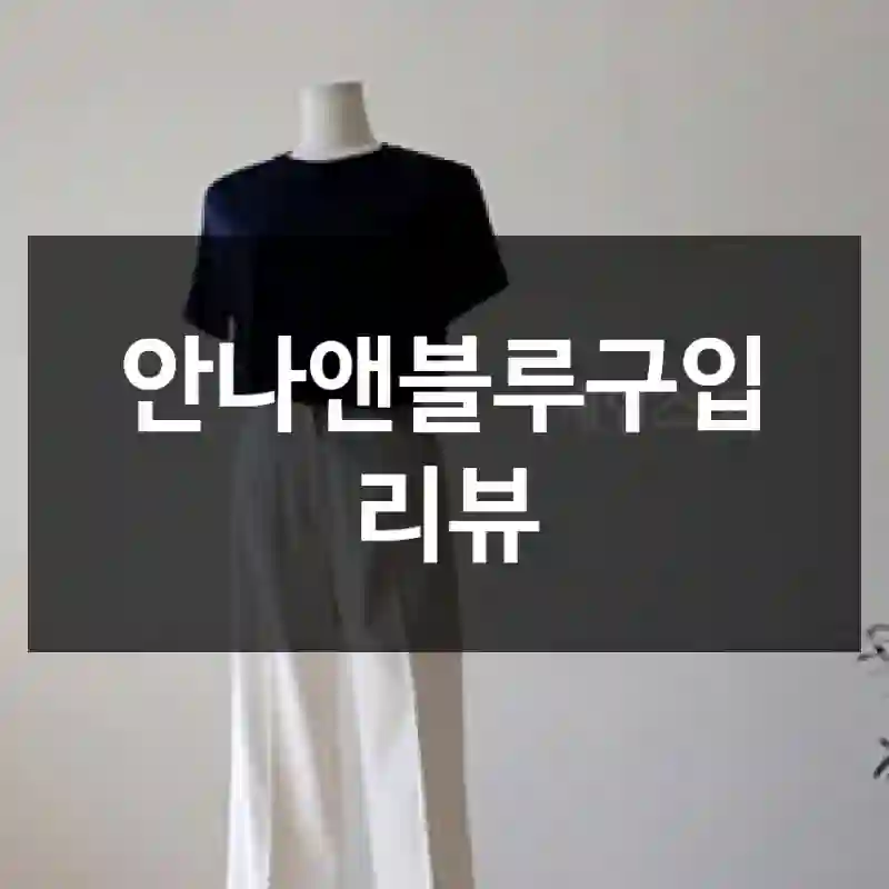 안나앤블루구입 리뷰