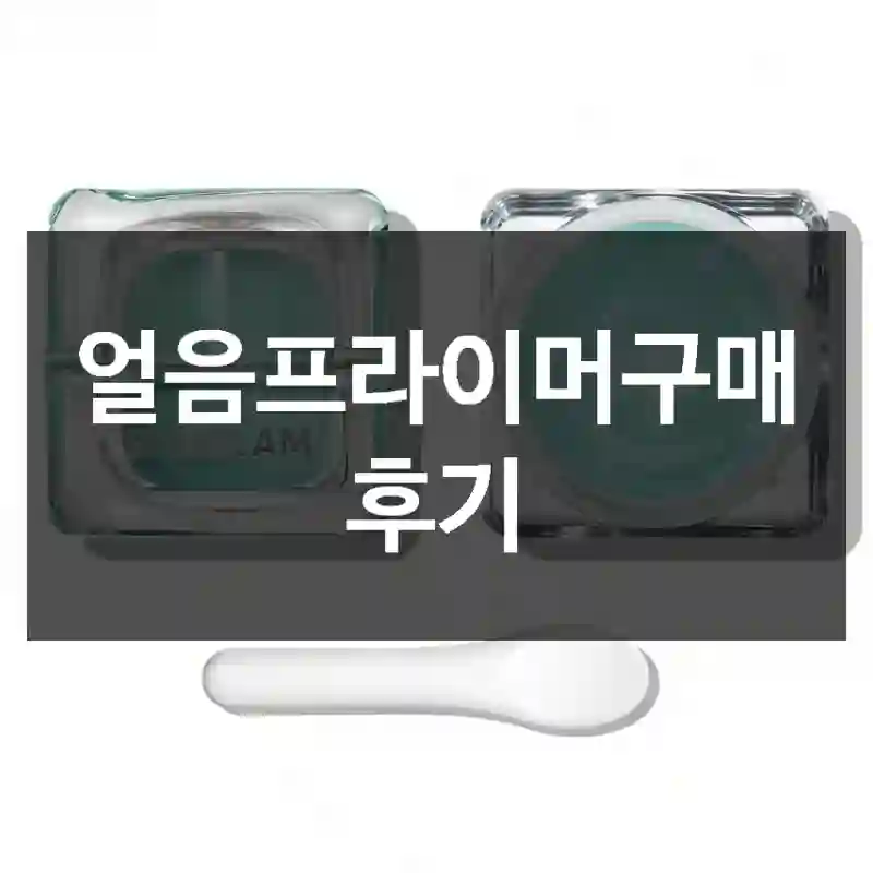 얼음프라이머구매 후기