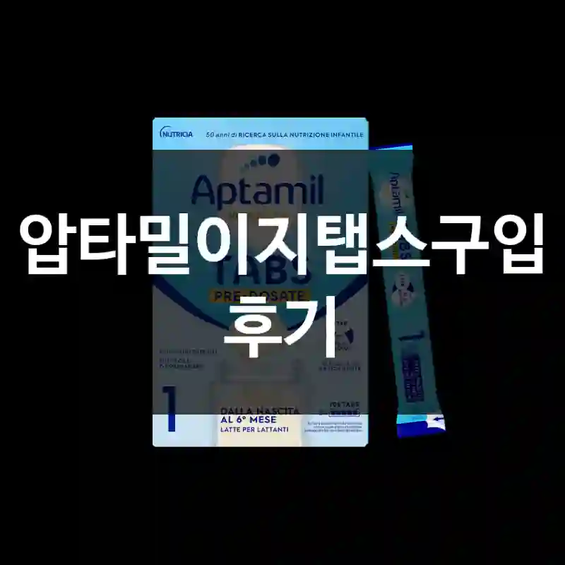 압타밀이지탭스구입 후기
