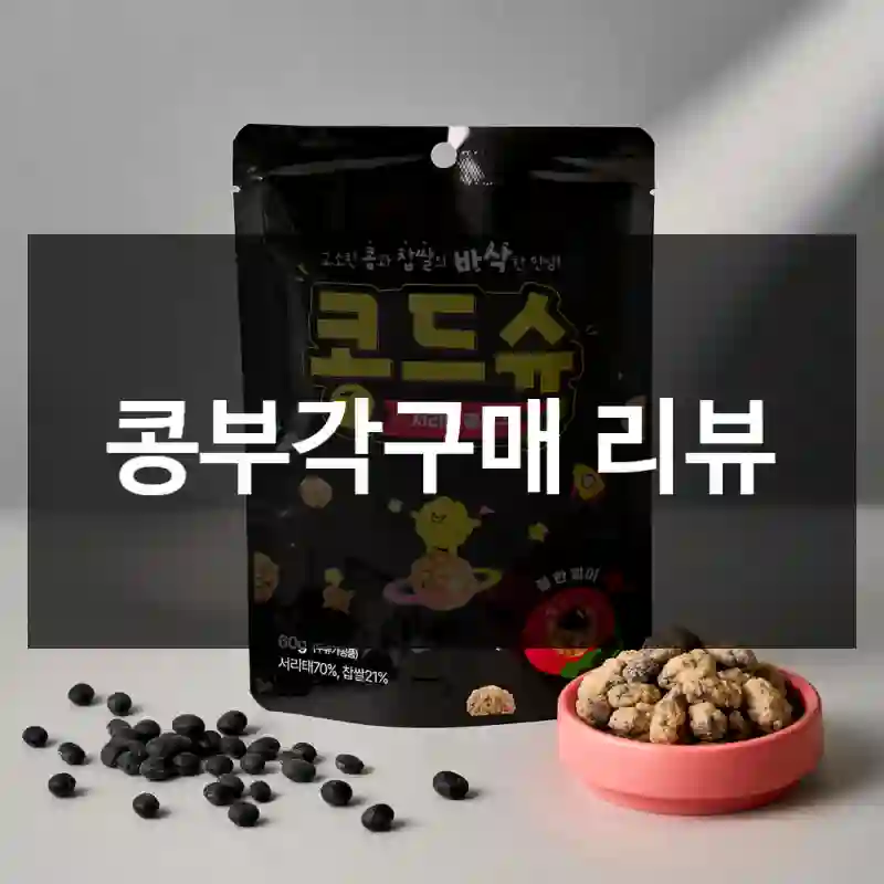 콩부각구매 리뷰