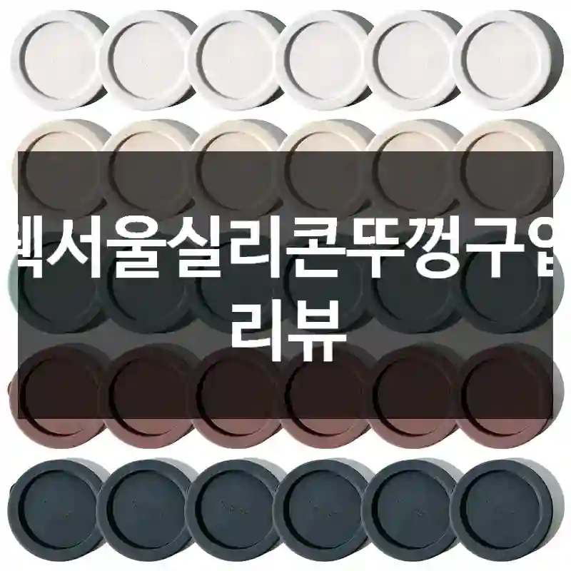 웩서울실리콘뚜껑구입 리뷰