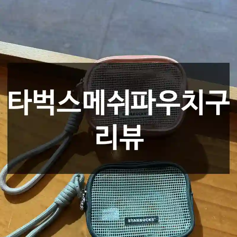 스타벅스메쉬파우치구입 리뷰