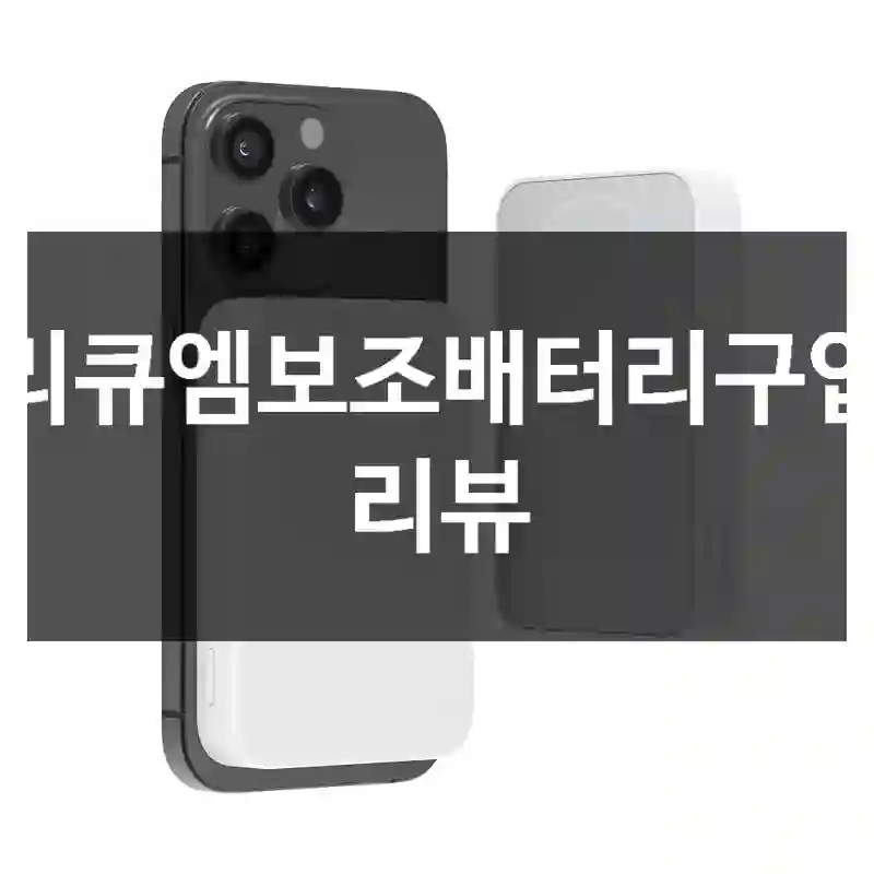 리큐엠보조배터리구입 리뷰