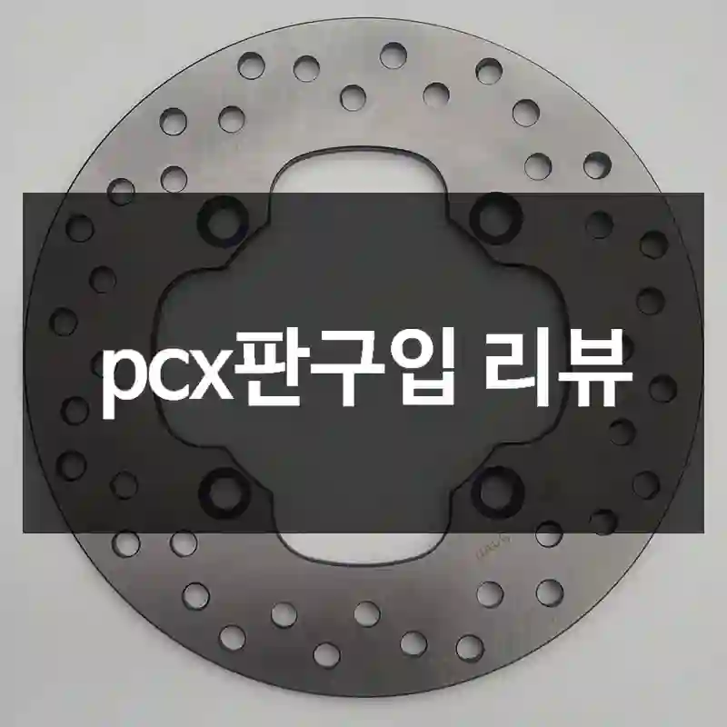 pcx판구입 리뷰