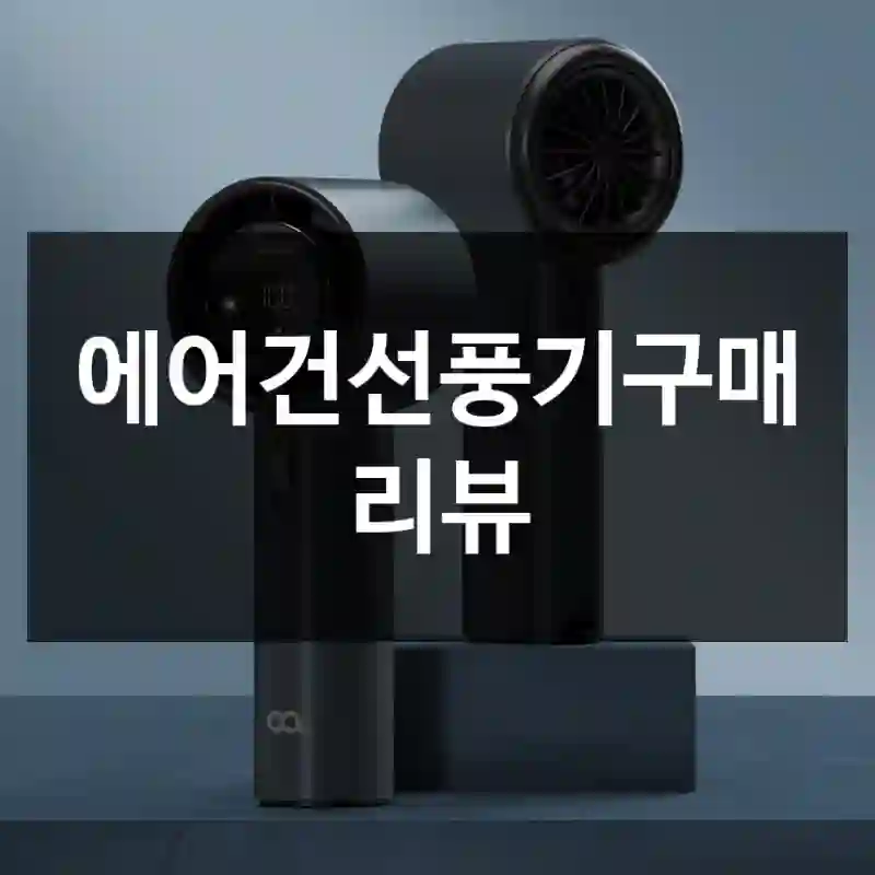 에어건선풍기구매 리뷰
