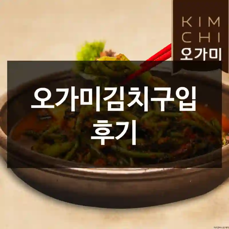오가미김치구입 후기