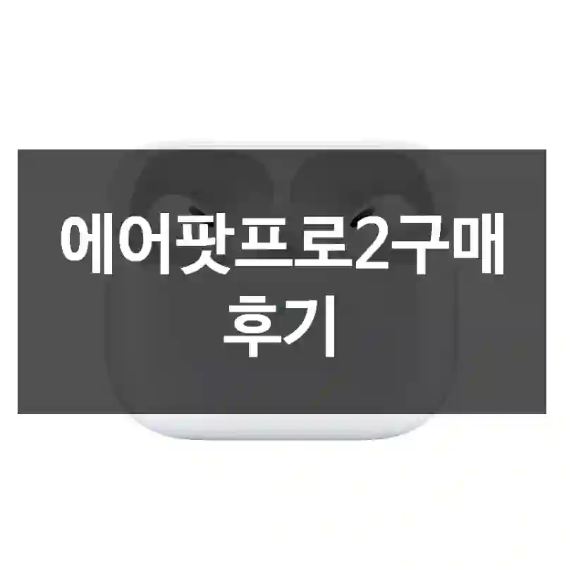 에어팟프로2구매 후기