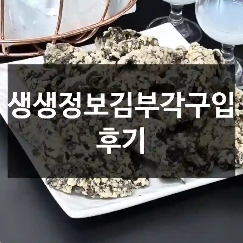 생생정보김부각구입 후기