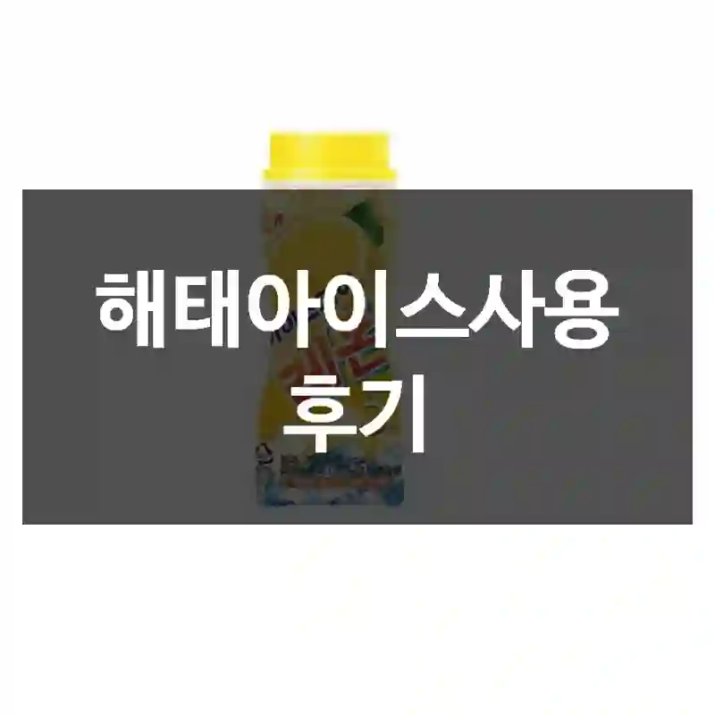 해태아이스사용 후기