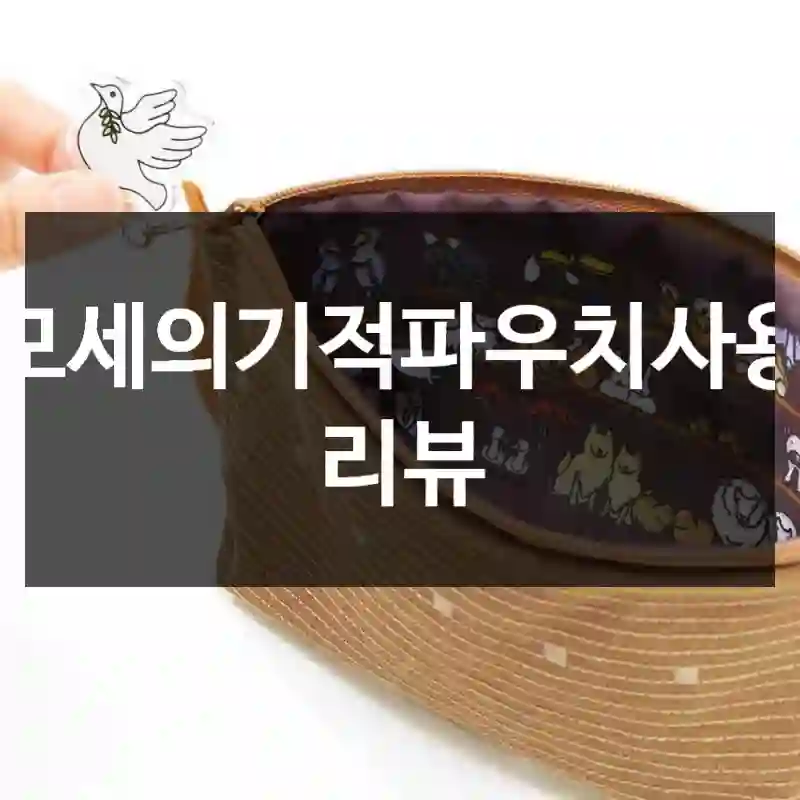모세의기적파우치사용 리뷰