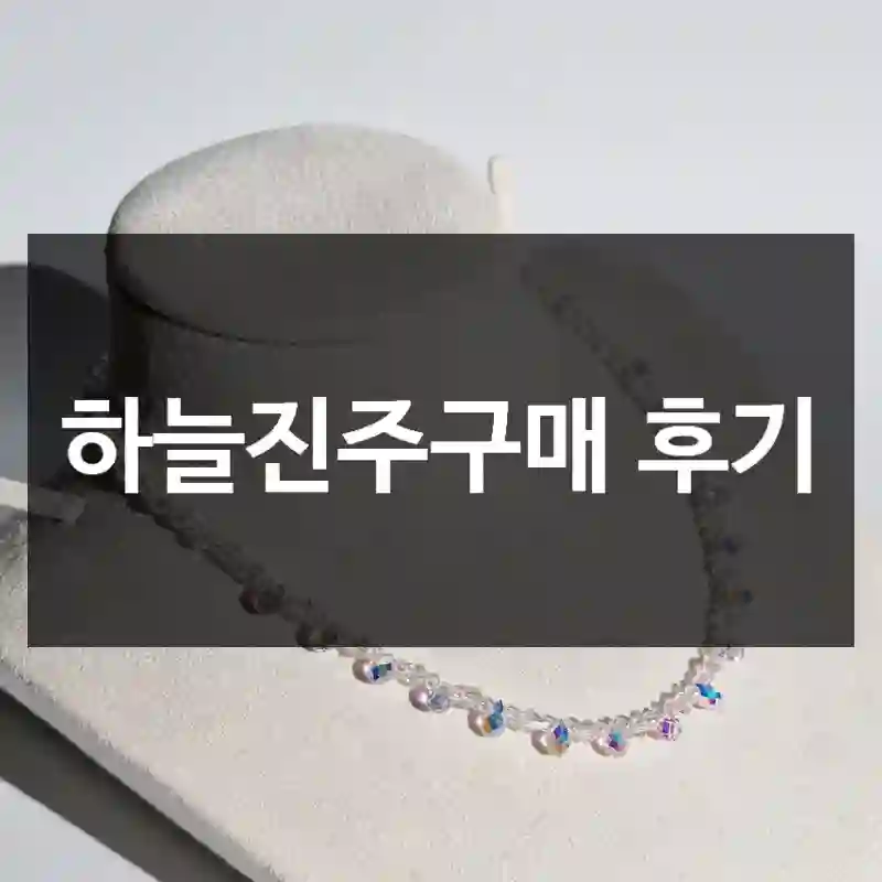 하늘진주구매 후기