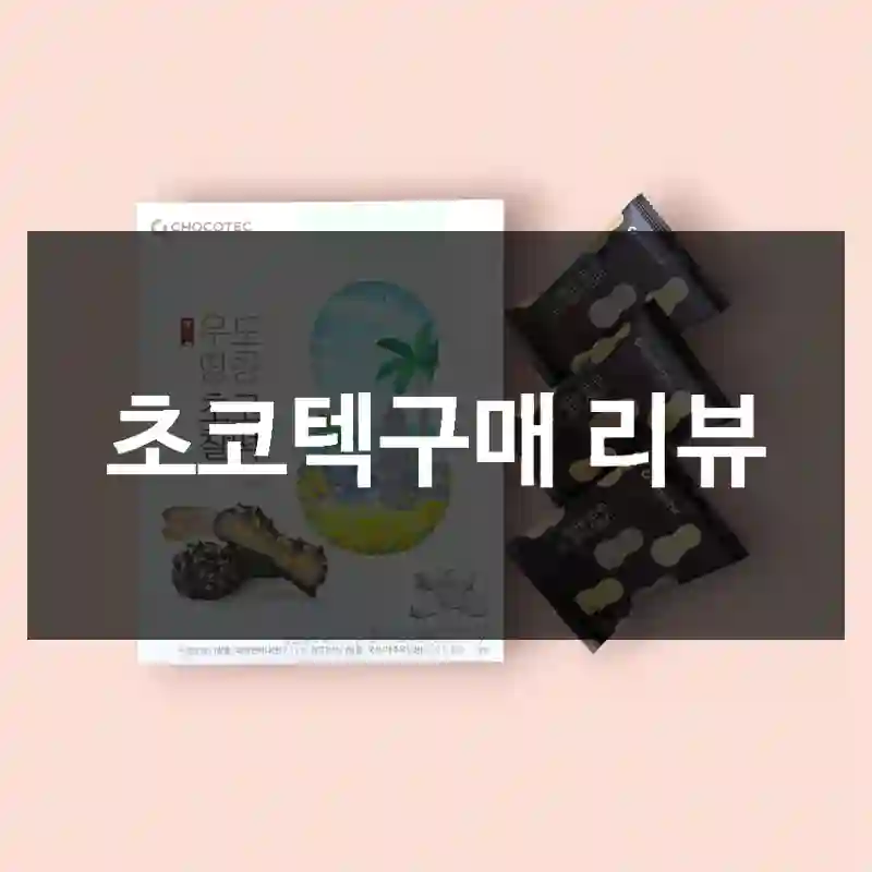 초코텍구매 리뷰