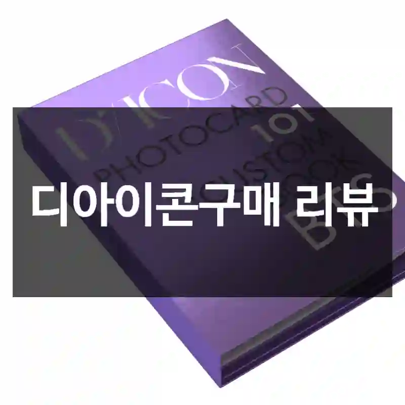 디아이콘구매 리뷰