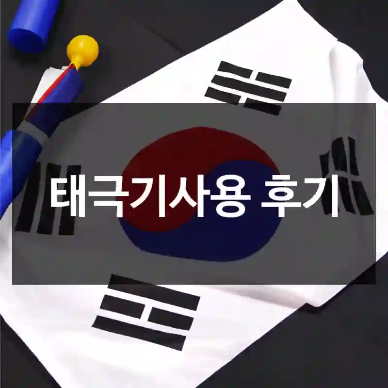 태극기사용 후기