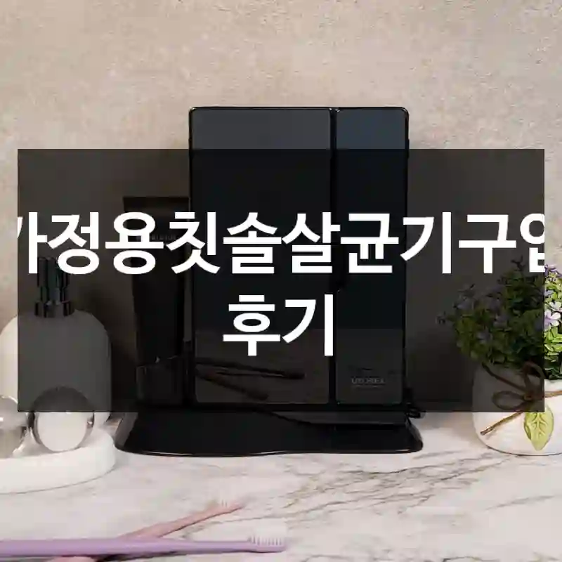 가정용칫솔살균기구입 후기