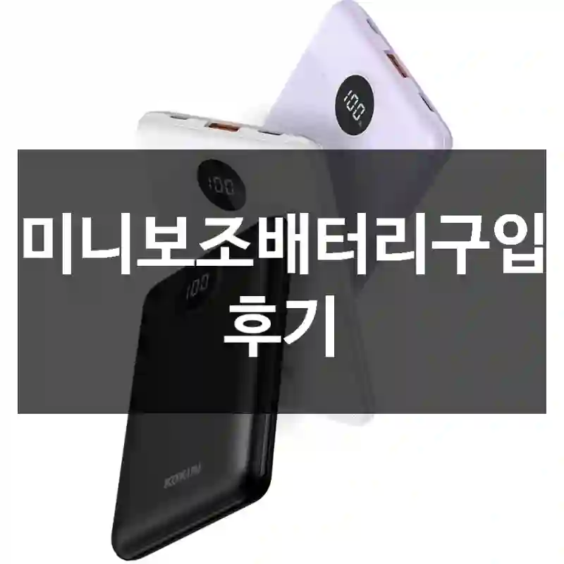 미니보조배터리구입 후기