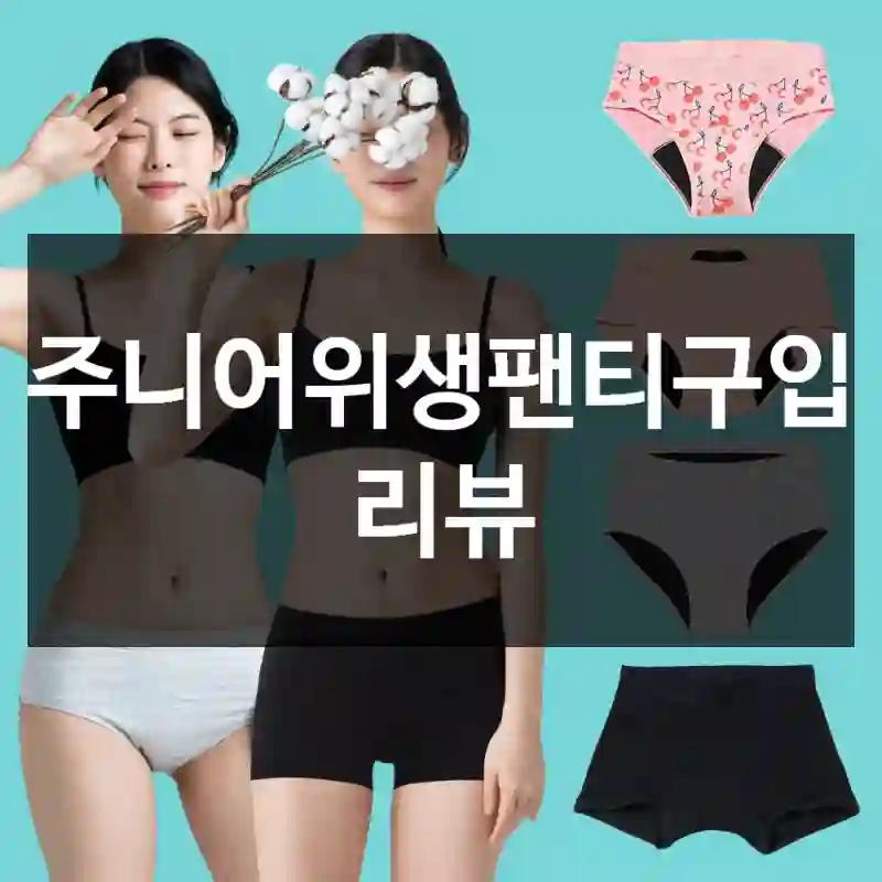 주니어위생팬티구입 리뷰