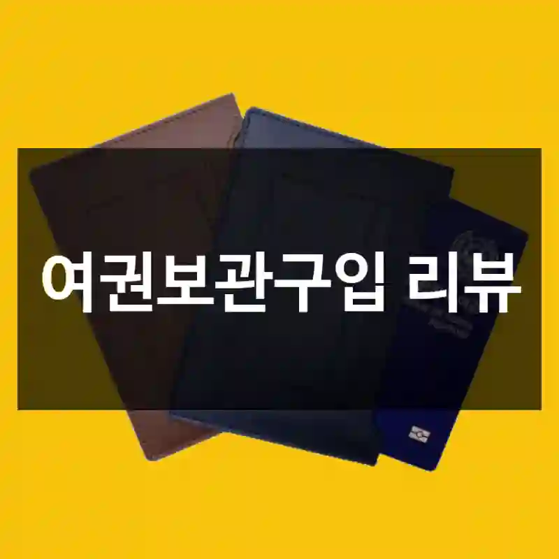 여권보관구입 리뷰