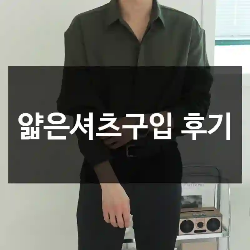 얇은셔츠구입 후기