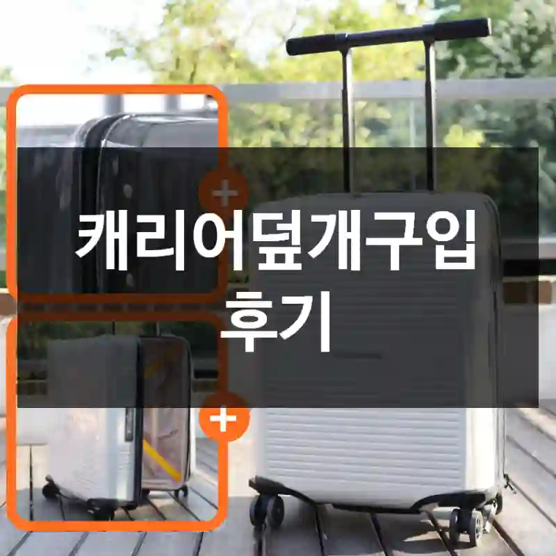 캐리어덮개구입 후기