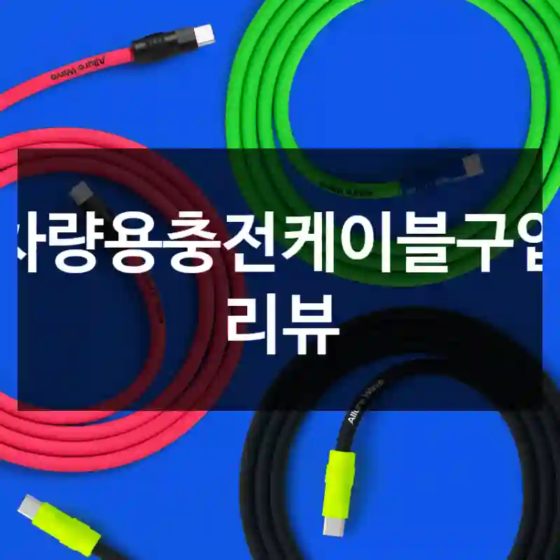 차량용충전케이블구입 리뷰