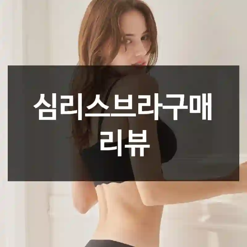 심리스브라구매 리뷰