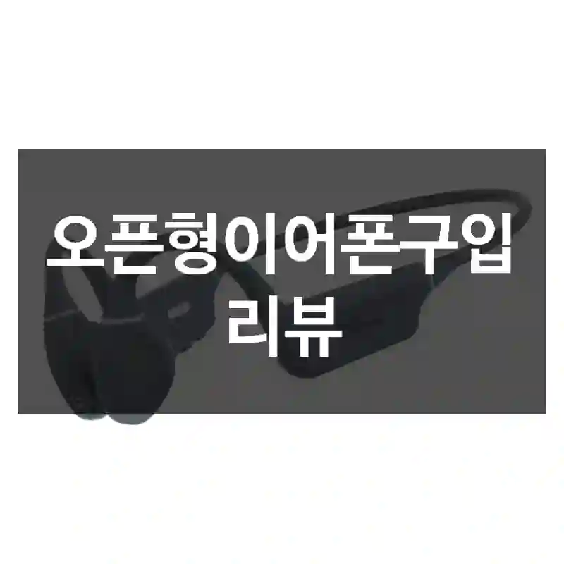 오픈형이어폰구입 리뷰