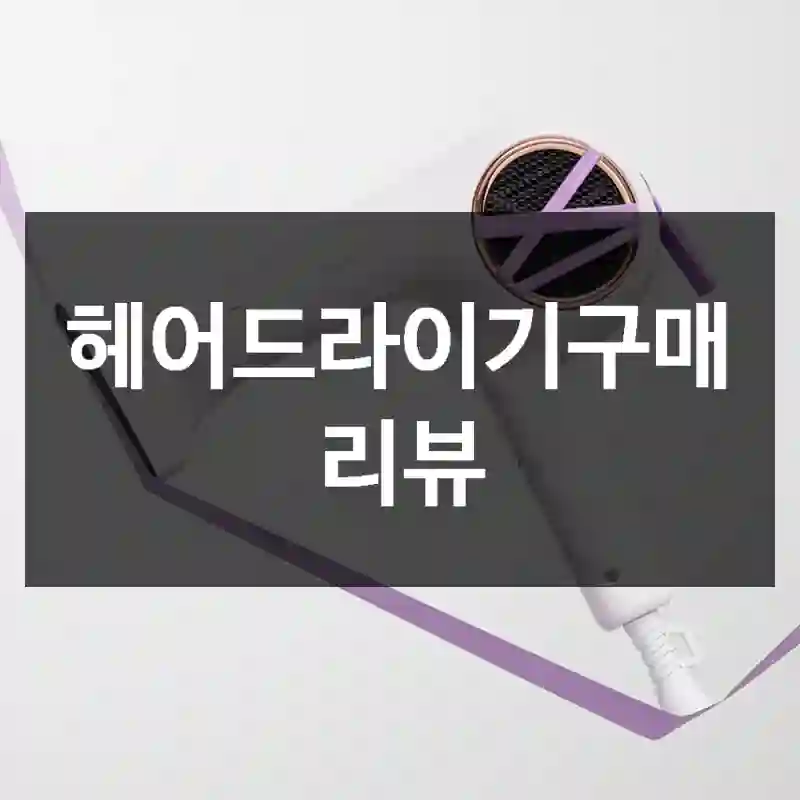 헤어드라이기구매 리뷰