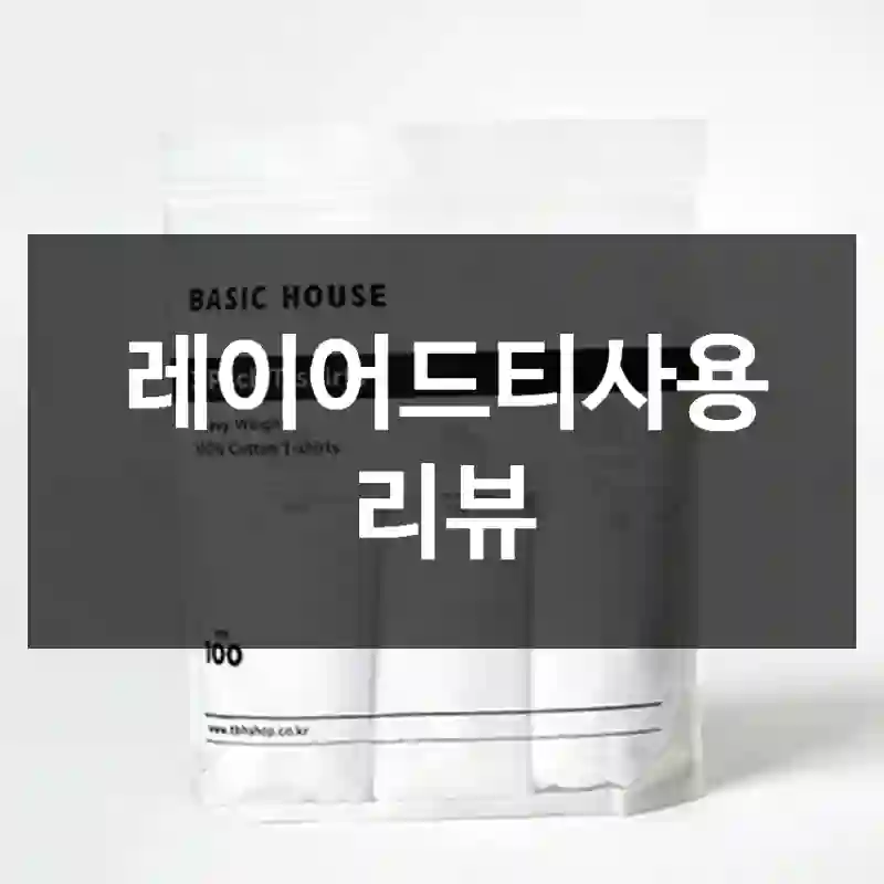 레이어드티사용 리뷰