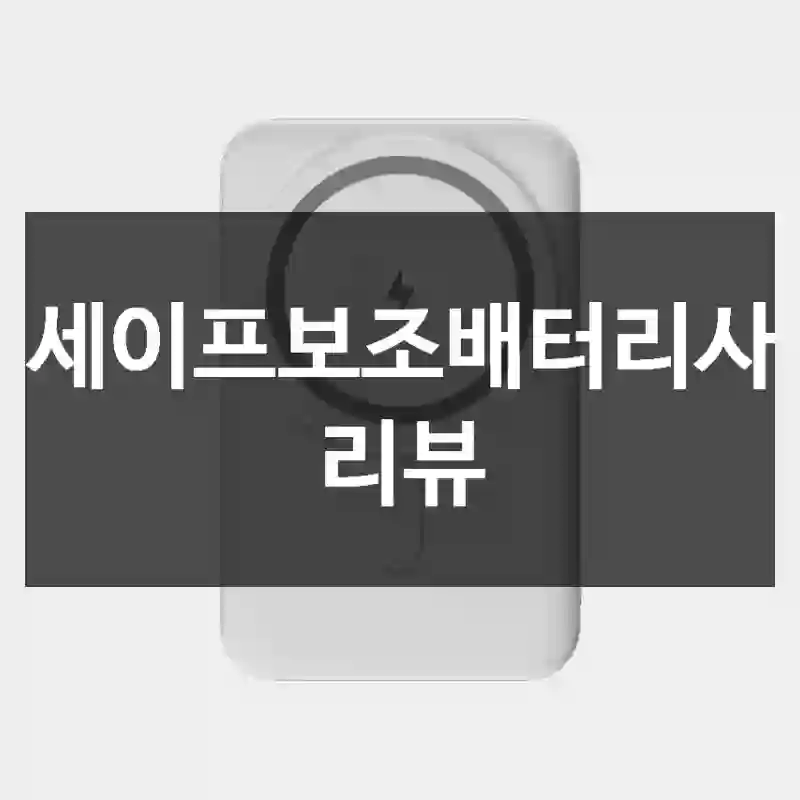 맥세이프보조배터리사용 리뷰