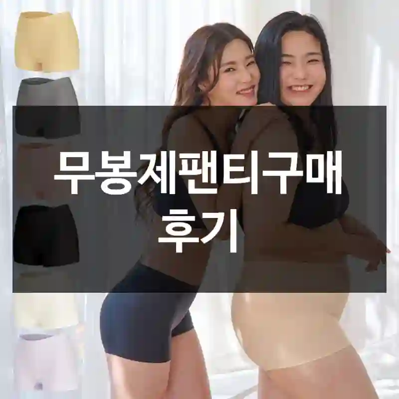 무봉제팬티구매 후기