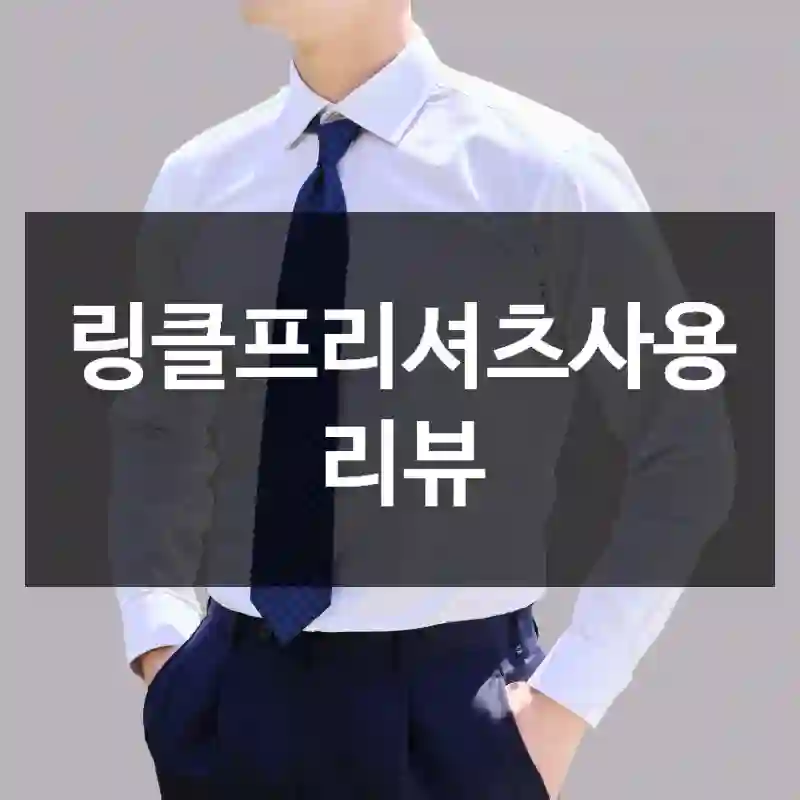 링클프리셔츠사용 리뷰