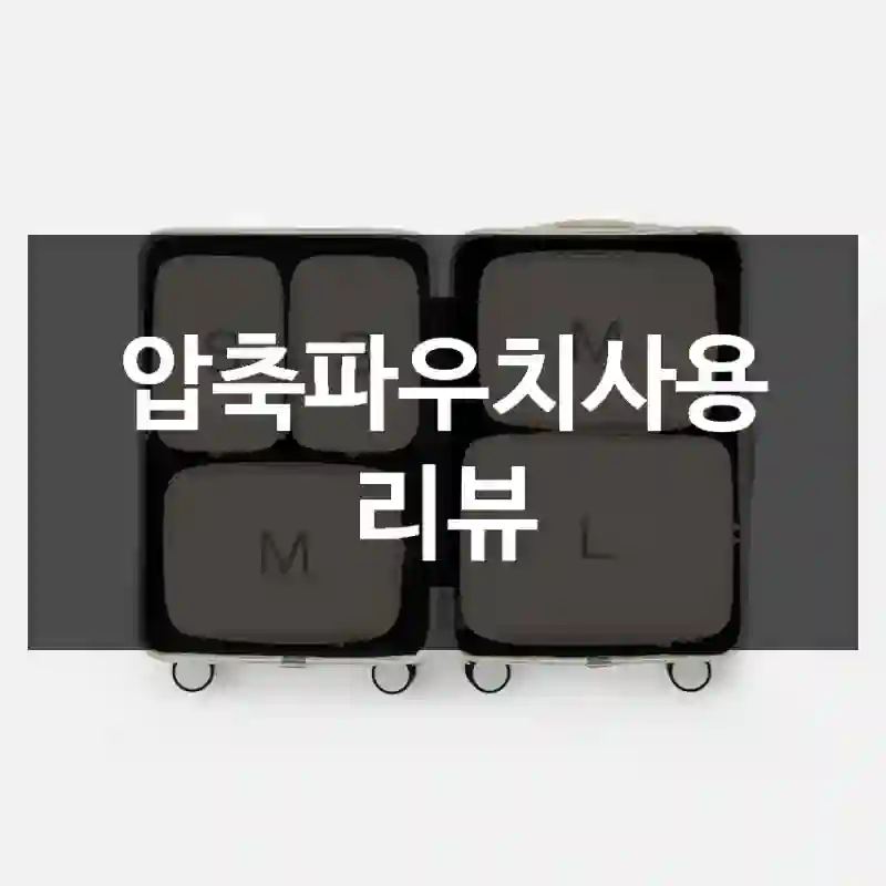 압축파우치사용 리뷰