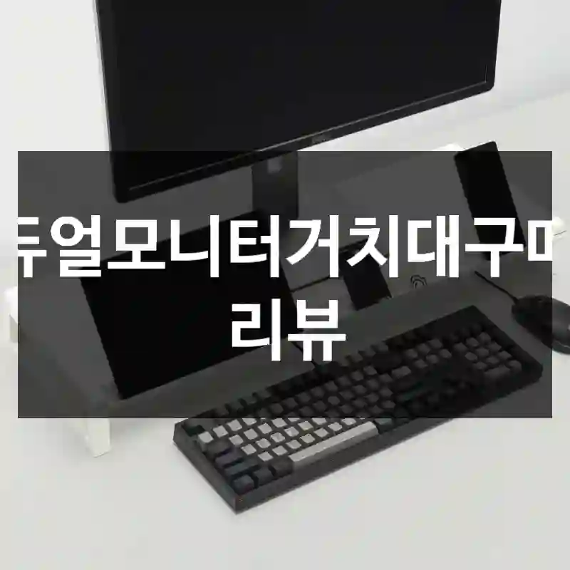 듀얼모니터거치대구매 리뷰