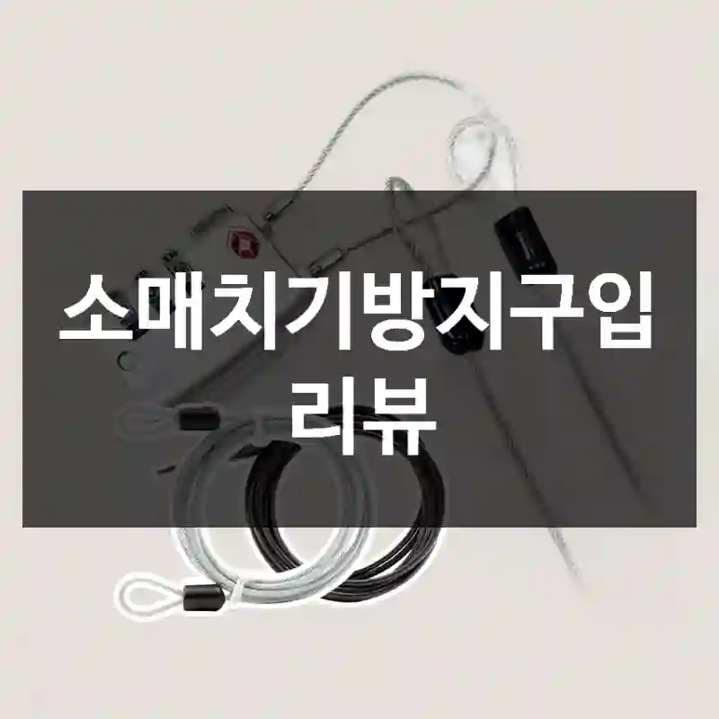 소매치기방지구입 리뷰