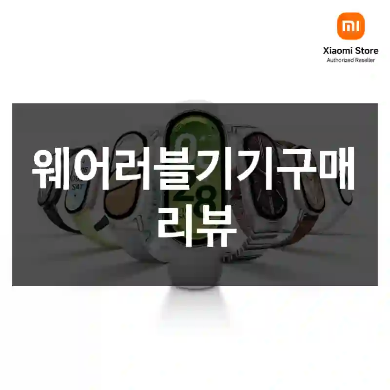 웨어러블기기구매 리뷰