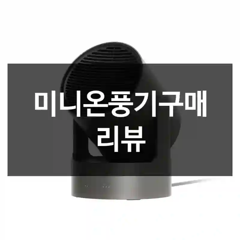 미니온풍기구매 리뷰