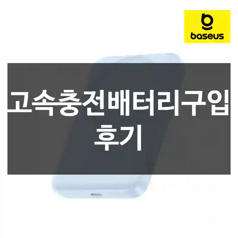 고속충전배터리구입 후기