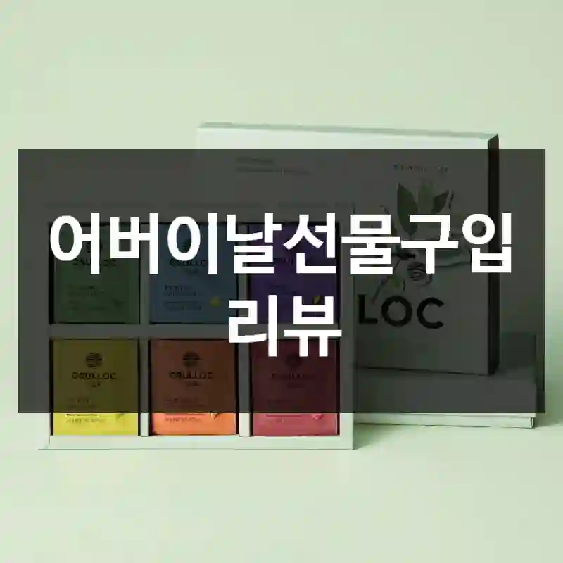 어버이날선물구입 리뷰