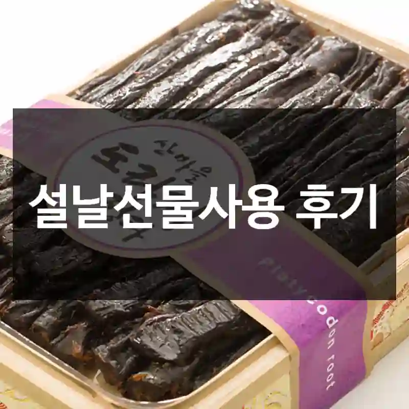 설날선물사용 후기